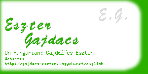eszter gajdacs business card